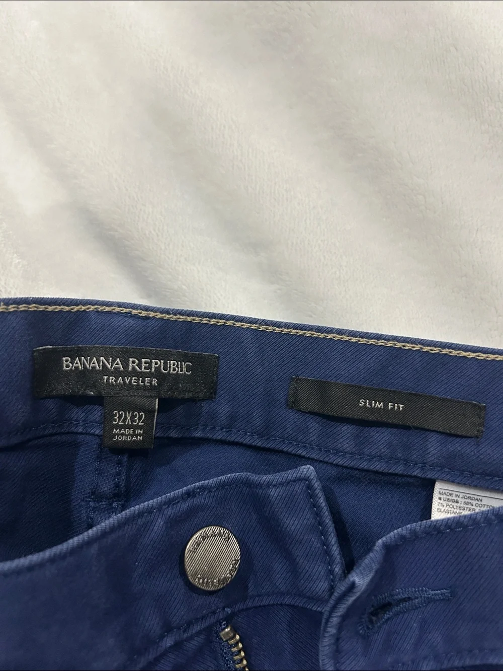 Banana Republic Men's Wide-Leg Pants in Royal Blue